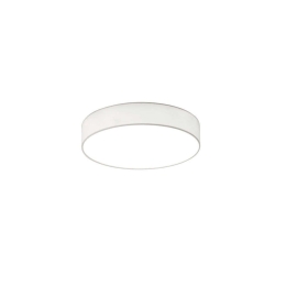 Φωτιστικό Οροφής - Πλαφονιέρα Lugano 621911201 D30x9cm White Trio Lighting Μέταλλο,Ύφασμα
