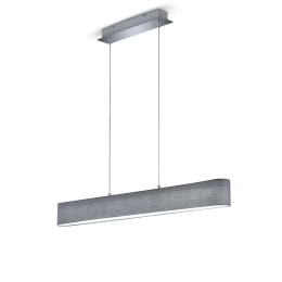 Φωτιστικό Οροφής - Ράγα Lugano 320910111 SMD-LED 100x150cm Grey Trio Lighting Μέταλλο,Ύφασμα
