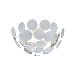 Φωτιστικό Οροφής - Πλαφονιέρα Discalgo 609900331 Ø54x30cm White Trio Lighting Μέταλλο,Πλαστικό