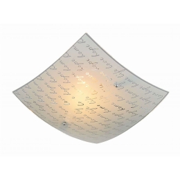 Φωτιστικό Οροφής - Πλαφονιέρα Signa 602500101 30x30cm Decorated White Trio Lighting Metal, Glass