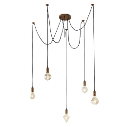 Φωτιστικό Οροφής Cord 310100562 Antique Copper Trio Lighting Μέταλλο