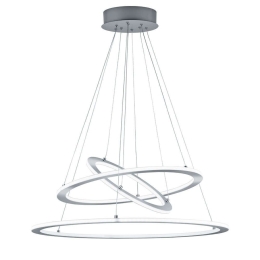 Φωτιστικό Οροφής Led Durban 321910307 Ø80x200cm Nickel Trio Lighting Μέταλλο