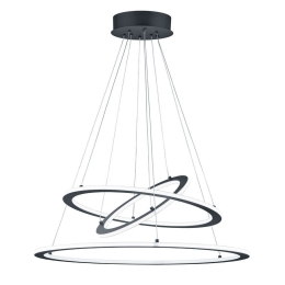 Φωτιστικό Οροφής Led Durban 321910342 Ø80x200cm Anthracite Trio Lighting Μέταλλο