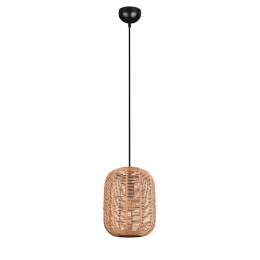 Φωτιστικό Οροφής Runa 303000132 25x150cm 1xE27 40W Black-Natural Trio Lighting