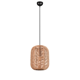 Φωτιστικό Οροφής Runa 303090132 35x150cm 1xE27 40W Black-Natural Trio Lighting