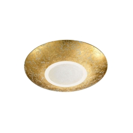 Φωτιστικό Οροφής-Πλαφονιέρα Chiros 6x32cm Gold-Clear 624110279 Trio Lighting Μέταλλο,Γυαλί