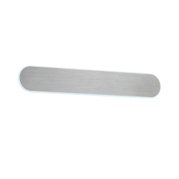Φωτιστικό Τοίχου-Απλίκα Led Carlo 1800Lm 50x8cm Nickel Mat-White 225272007 Trio Lighting Μέταλλο,Πλαστικό