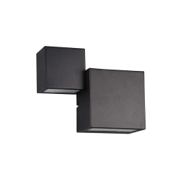 Φωτιστικό Τοίχου-Απλίκα Led Miguel 2x500Lm 20x16cm Black Mat 224910232 Trio Lighting Μέταλλο