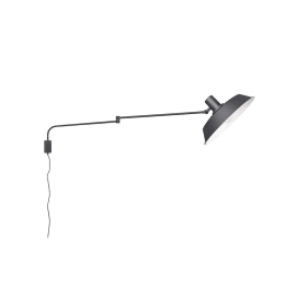 Φωτιστικό Τοίχου Bolder 35x29cm Black Mat 200300132 Trio Lighting Μέταλλο