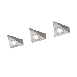 Φωτιστικό Τοίχου-Σποτ Σετ 3Τμχ Ecco 3x200Lm 12x4x11cm Nickel Mat 273370307 Trio Lighting Μέταλλο