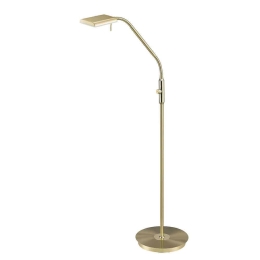 Φωτιστικό Δαπέδου Led Bergamo 1100Lm 50x135cm Brass Mat-White 420910108 Trio Lighting Μέταλλο,Ακρυλικό