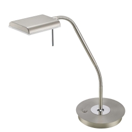 Φωτιστικό Γραφείου Led Bergamo 1100Lm 20x50cm Nickel Mat-White 520910107 Trio Lighting