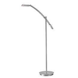 Φωτιστικό Δαπέδου Led Verona 1100Lm 26x126cm Nickel Mat-White 420810107 Trio Lighting Μέταλλο,Ακρυλικό