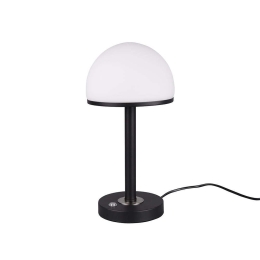 Φωτιστικό Επιτραπέζιο Led Berlin 350Lm 39x19cm Black Mat-White 527590132 Trio Lighting Μέταλλο,Γυαλί