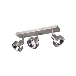 Φωτιστικό Οροφής-Σποτ Leon 44x19x16cm Nickel Mat 800700307 Trio Lighting Μέταλλο