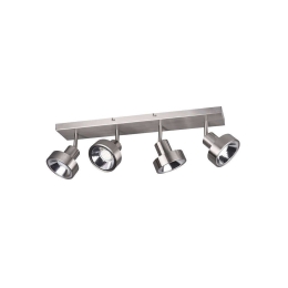 Φωτιστικό Οροφής-Σποτ Leon 60x19x16cm Nickel Mat 800700407 Trio Lighting Μέταλλο
