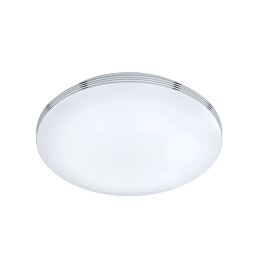 Φωτιστικό Οροφής-Πλαφονιέρα Led Apart 1600Lm 10x35cm Chrome-White 659411806 Trio Lighting Μέταλλο,Ακρυλικό