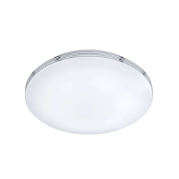 Φωτιστικό Οροφής-Πλαφονιέρα Led Apart 2100Lm 10x41cm Chrome-White 659412406 Trio Lighting Μέταλλο,Ακρυλικό