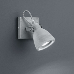 Φωτιστικό Τοίχου-Σποτ Concrete 10x18x15cm Concrete Look 802500178 Trio Lighting Τσιμέντο,Μέταλλο