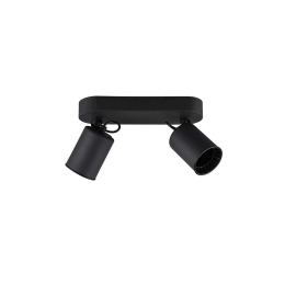 Φωτιστικό Οροφής-Σποτ Pago 24x15x7cm Black Mat-Black 803500232 Trio Lighting Μέταλλο,Πλαστικό