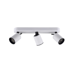 Φωτιστικό Οροφής-Σποτ Pago 41x15x7cm White Mat-Black 803500331 Trio Lighting Μέταλλο,Πλαστικό