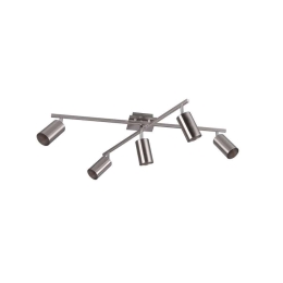 Φωτιστικό Οροφής-Σποτ Marley 77,5x57,5x22,5cm Nickel Mat 612400507 Trio Lighting Μέταλλο