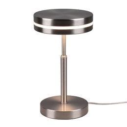 Φωτιστικό Επιτραπέζιο Franklin 526510107 6W Led Φ14cm 25cm Nickel Mat Trio Lighting Μέταλλο