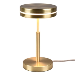 Φωτιστικό Επιτραπέζιο Franklin 526510108 6W Led Φ14cm 25cm Brass Mat Trio Lighting Μέταλλο