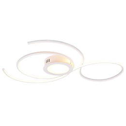 Φωτιστικό Οροφής - Πλαφονιέρα Jive 623419231 48W Led 80x73x7,6cm White Mat Trio Lighting Μέταλλο