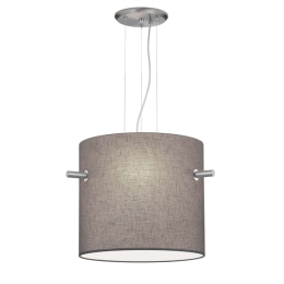 Φωτιστικό Οροφής Camden 308300307 3xE27 40W Φ50cm 150cm Nickel Mat-Grey Trio Lighting Μέταλλο,Ύφασμα