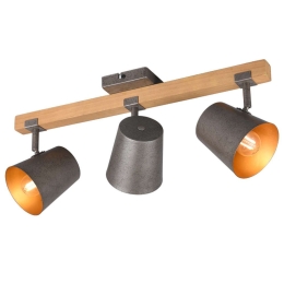 Φωτιστικό Οροφής - Σποτ Bell 801900367 54x14x23cm 3xE14 25W Nickel-Natural Trio Lighting