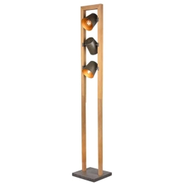 Φωτιστικό Δαπέδου Bell 401900367 25x25x150cm 3xE14 25W Nickel-Natural Trio Lighting