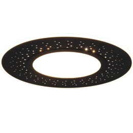 Φωτιστικό Οροφής - Πλαφονιέρα Verus 626910332 30W Led Φ50cm 7,2cm Black Mat Trio Lighting Μέταλλο