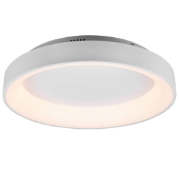 Φωτιστικό Οροφής - Πλαφονιέρα Girona 671290131 48W Led Φ60cm 12cm White Mat Trio Lighting Μέταλλο