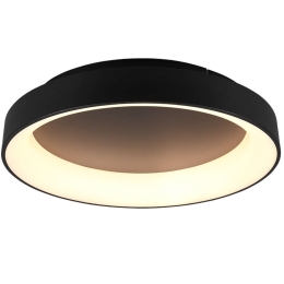 Φωτιστικό Οροφής - Πλαφονιέρα Girona 671290132 48W Led Φ60cm 12cm Black Mat Trio Lighting Μέταλλο