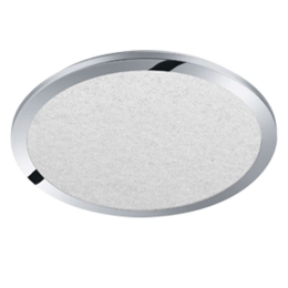 Φωτιστικό Οροφής - Πλαφονιέρα Cesar 656412406 24W Led Φ40cm 3cm Chrome Trio Lighting Πλαστικό