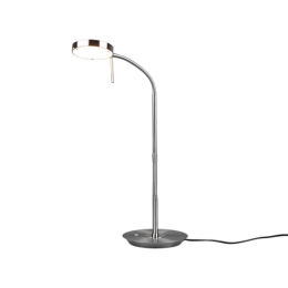 Φωτιστικό Επιτραπέζιο Monza 523310107 12W Led 19x46x57cm Nickel Mat Trio Lighting Μέταλλο