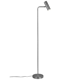 Φωτιστικό Δαπέδου Marley 412400107 1xGU10 5W 23x39x151cm Nickel Mat Trio Lighting Μέταλλο
