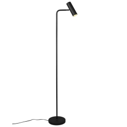 Φωτιστικό Δαπέδου Marley 412400132 1xGU10 5W 23x39x151cm Black Mat Trio Lighting Μέταλλο
