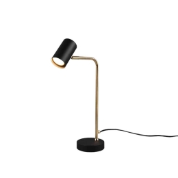 Φωτιστικό Επιτραπέζιο Marley 512400108 1xGU10 5W 12x25x45cm Black-Brass Mat Trio Lighting Μέταλλο
