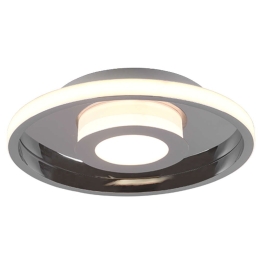 Φωτιστικό Οροφής - Πλαφονιέρα Ascari 680810306 28W Led Φ30cm 6,8cm Chrome Trio Lighting Μέταλλο