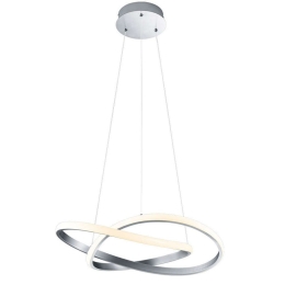 Φωτιστικό Οροφής Course R32051107 1xLed 27W Φ60cm 150cm Nickel Mat RL Lighting Μέταλλο