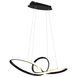 Φωτιστικό Οροφής Sansa R32751132 1xLed 28W 80x150cm Black Mat RL Lighting Μέταλλο