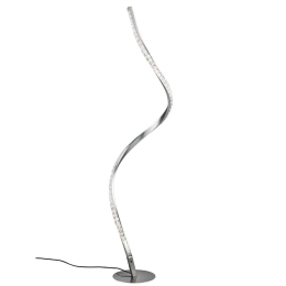 Φωτιστικό Δαπέδου Rubin R42021105 1xLed 9W Φ18cm 116cm Silver RL Lighting Μέταλλο
