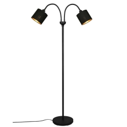 Φωτιστικό Δαπέδου Tommy R46332079 2xE14 40W  60x130cm Black Mat RL Lighting Μέταλλο,Ύφασμα