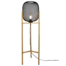 Φωτιστικό Δαπέδου Calimero R40561032 1xE27 40W Φ38cm 122,5cm Black Mat RL Lighting Μέταλλο