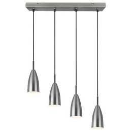 Φωτιστικό Οροφής - Ράγα Farin R30694007 4xE14 25W 58x150cm Nickel Mat RL Lighting Μέταλλο