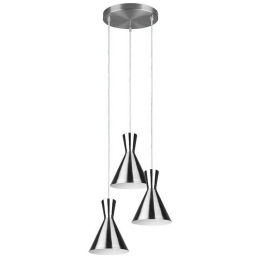 Φωτιστικό Οροφής Enzo R30783907 3xE27 28W Φ41cm 150cm Nickel Mat RL Lighting Μέταλλο