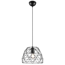 Φωτιστικό Οροφής Haval R30711032 1xE27 25W Φ27,5cm 150cm Black Mat RL Lighting Μέταλλο