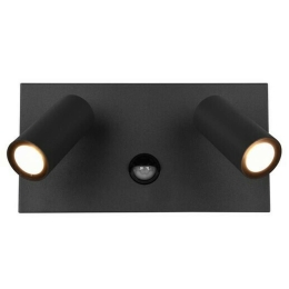 Φωτιστικό Τοίχου - Απλίκα Tunga 222969242 2x3,5W Led 23x12cm Με Αισθητήρα Anthracite Trio Lighting